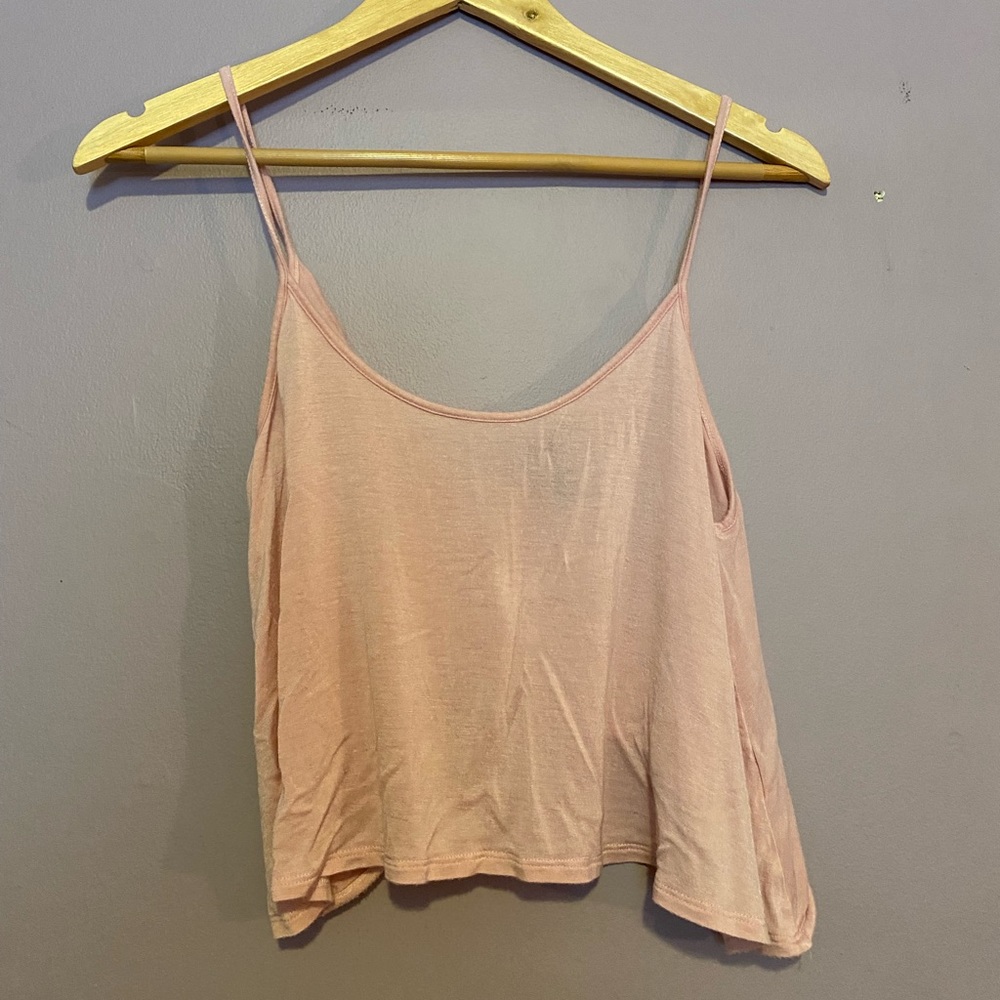 F21 Women’s S Light Pink Open Back Tank Top